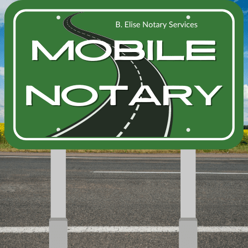 Mobile Notary hwy sign